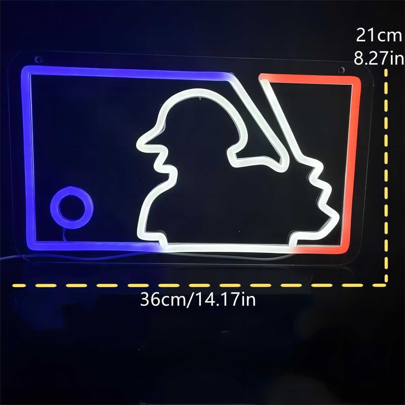 Baseball Man Neon Sign | Bright LED Lights – Hyperlite