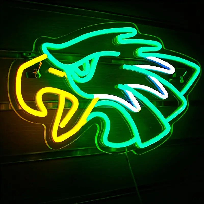 Neon Light Eagle Head wall decroation