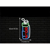 Golf bag neon sign dimensions 