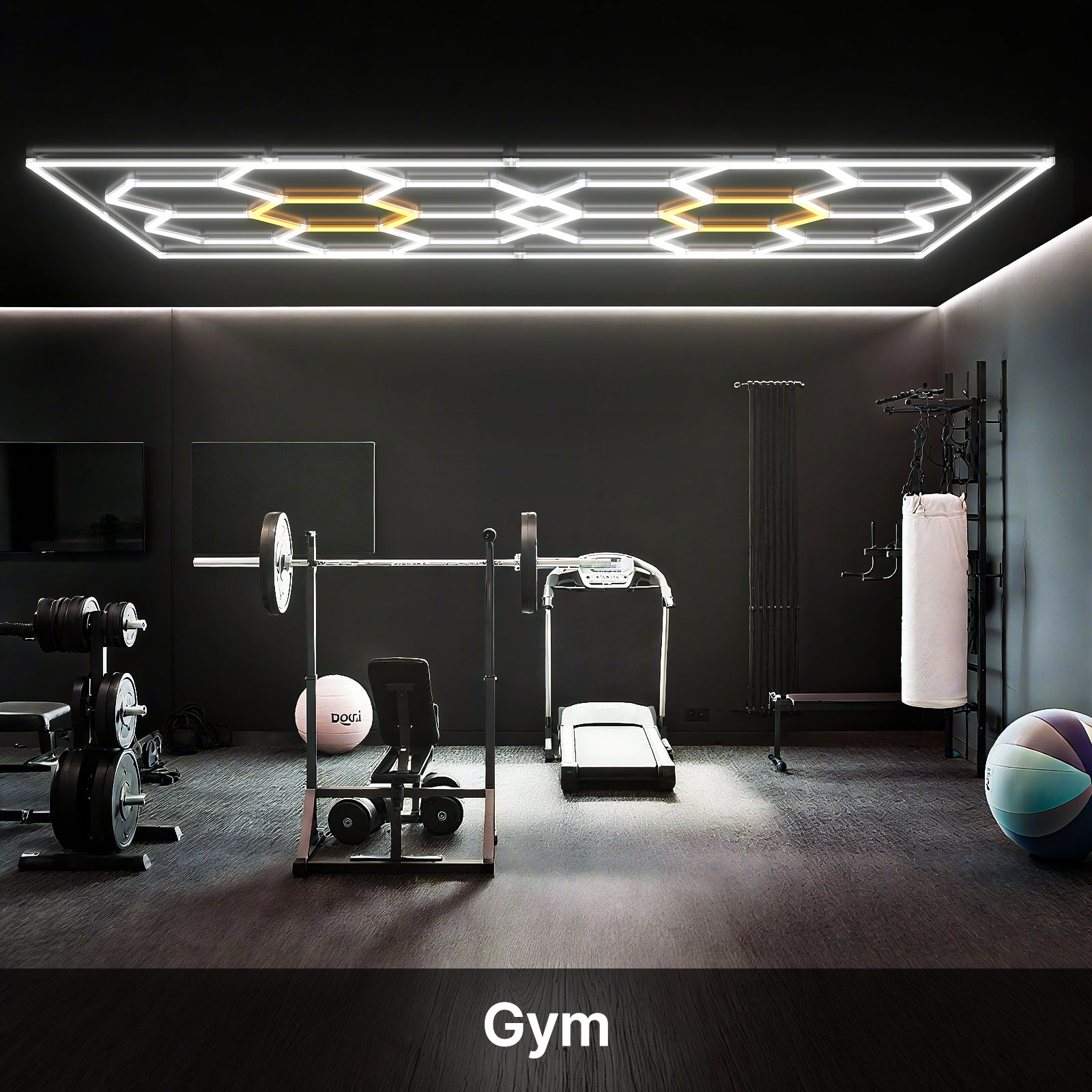 Hexagon LED Lights - Gym
