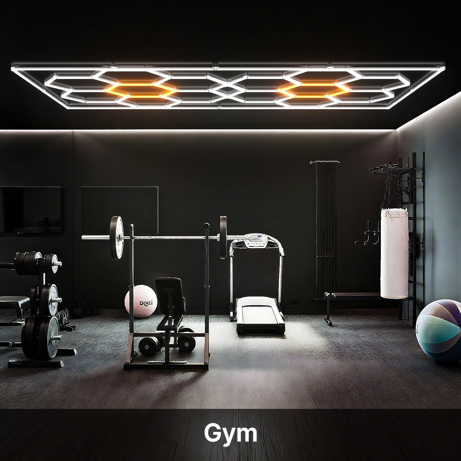 Hexagon LED Lights - Gym
