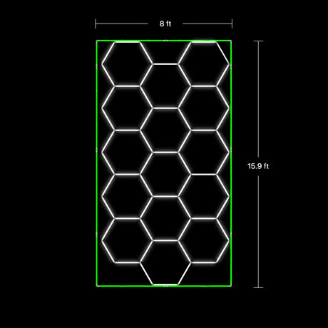 Hex garage lights