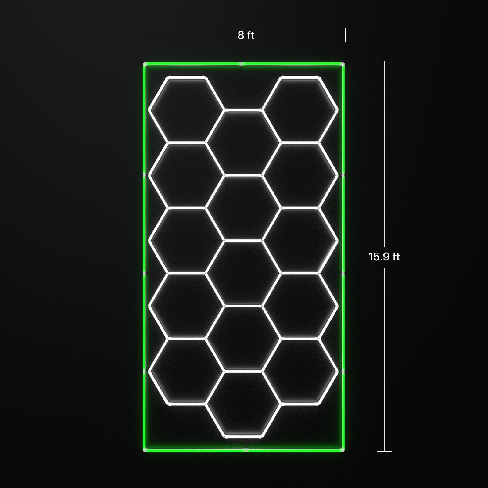 Hex garage lights