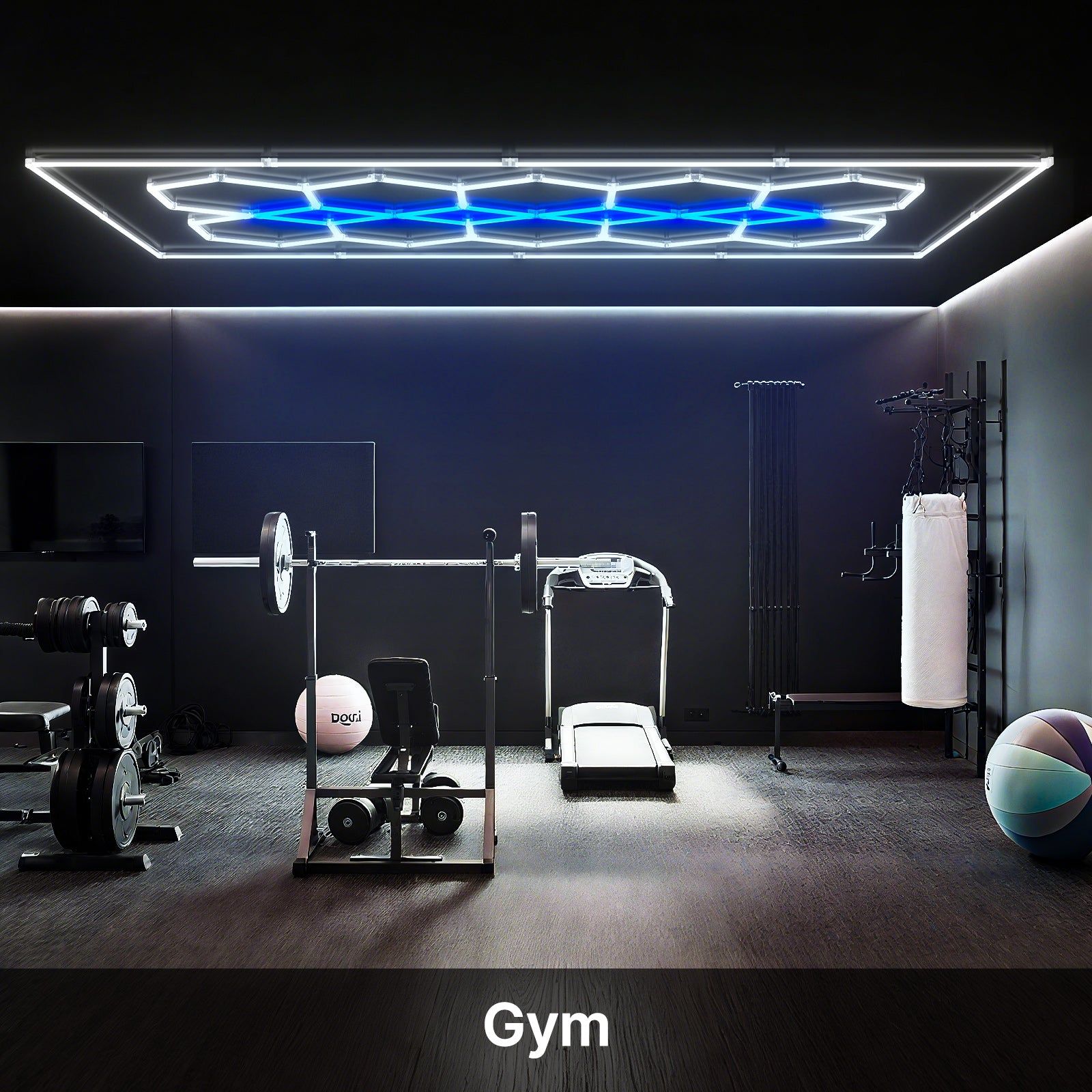 Hexagon LED light - gym