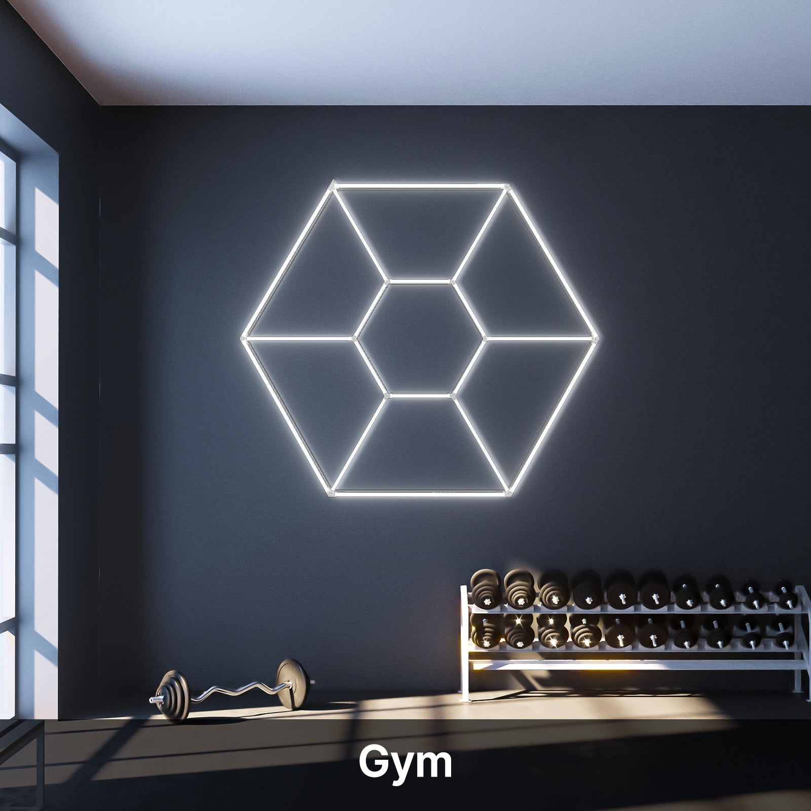 Hexagon light - gym