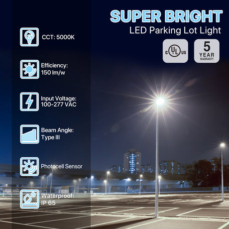 LED parking lot light