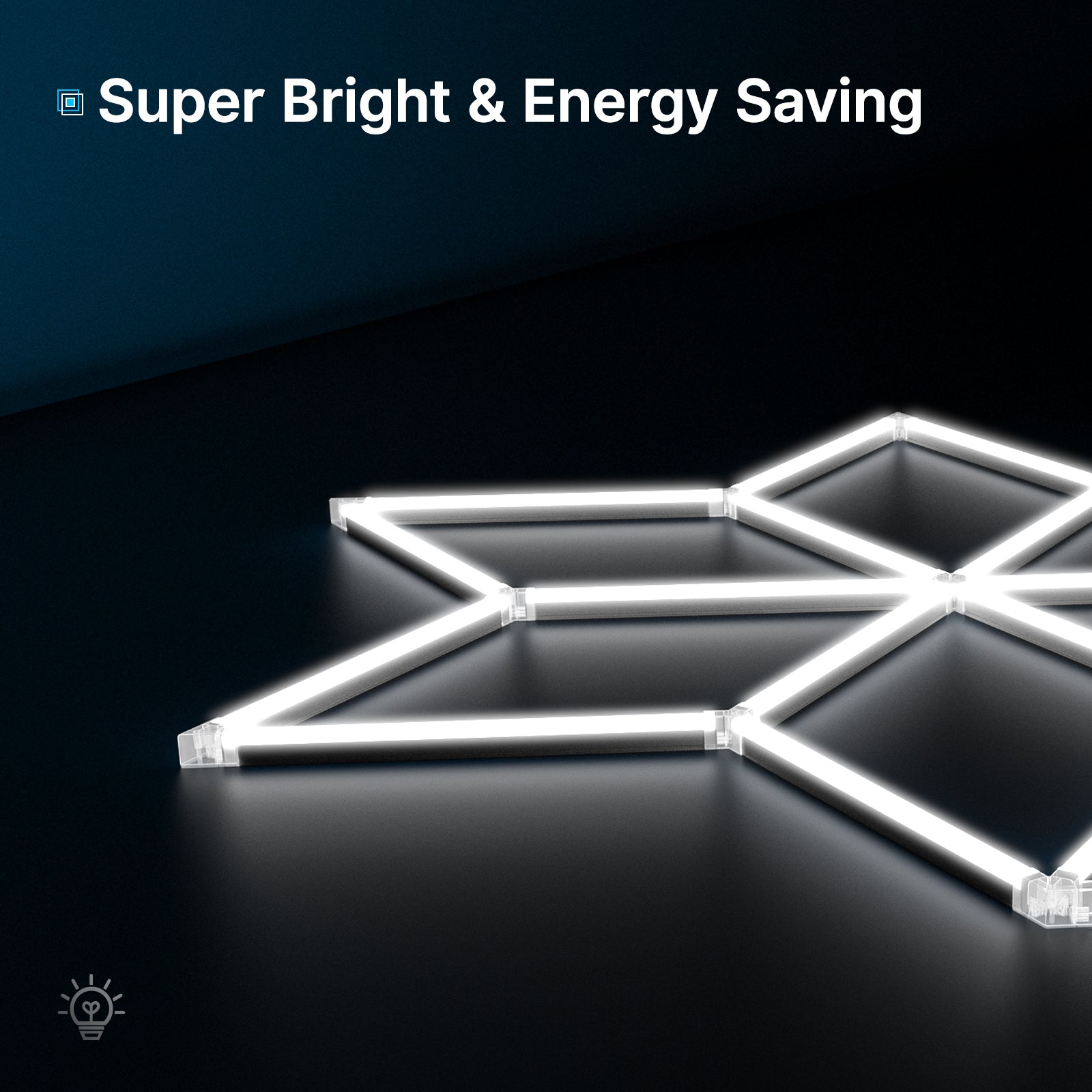 Hyperlite Snowflake LED Lights Gen 2 - 7 x 8 ft