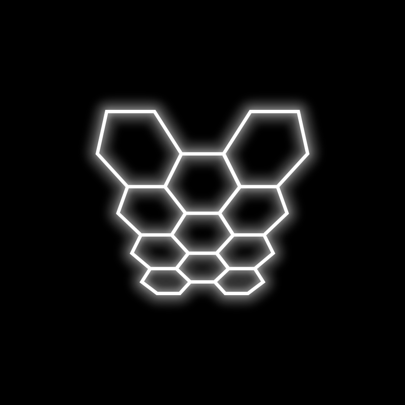 Hexagon LED Garage Lights Gen 2 design