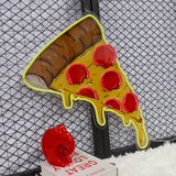 A creative pizza neon sign with UV printing, perfect for wall decor.