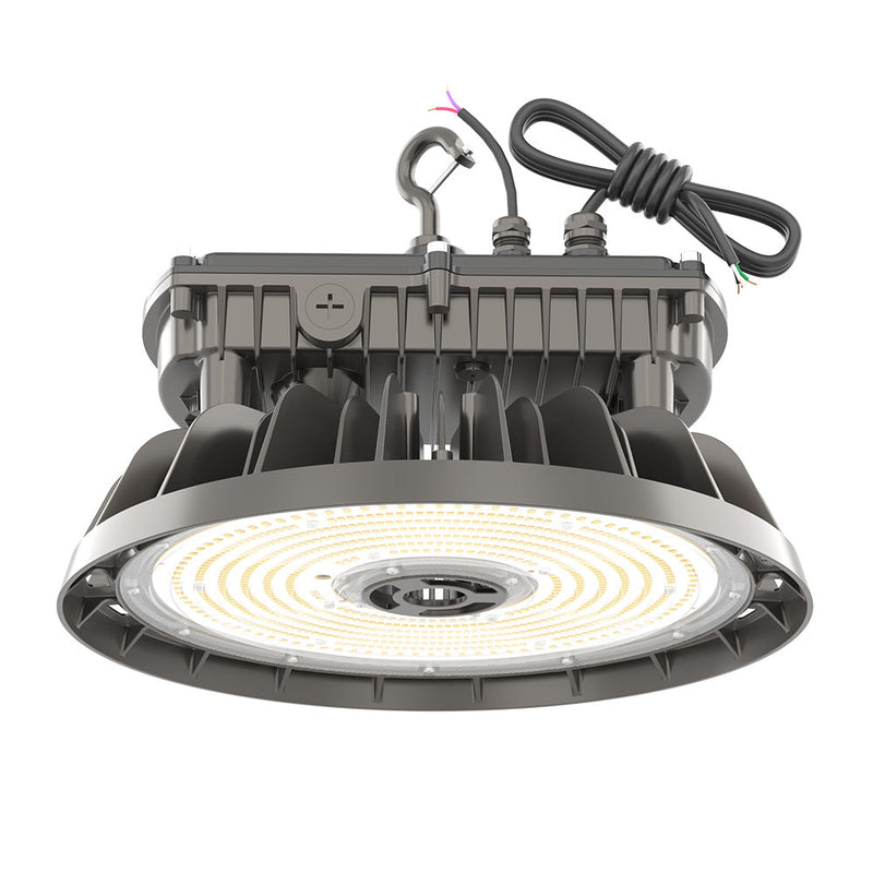 LED high bay light fixture with hook for easy installation