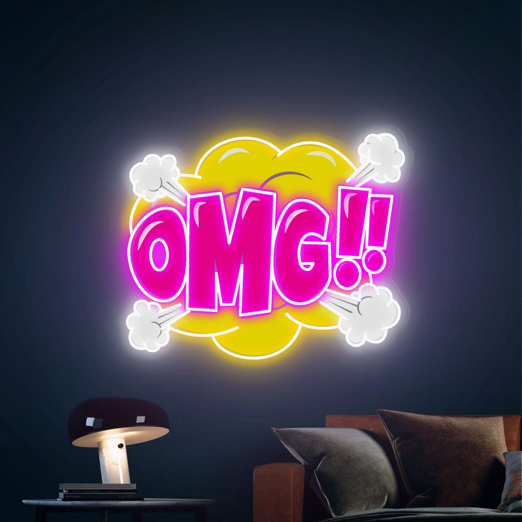OMG LED Neon Sign | Explosive Decor | Bright! – Hyperlite
