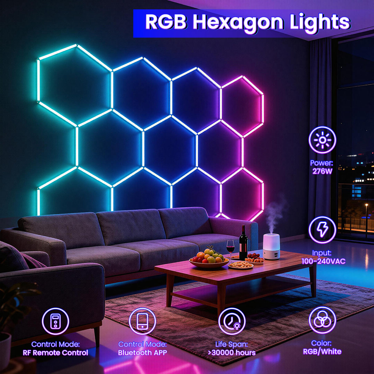 RGB Hexagon Lights