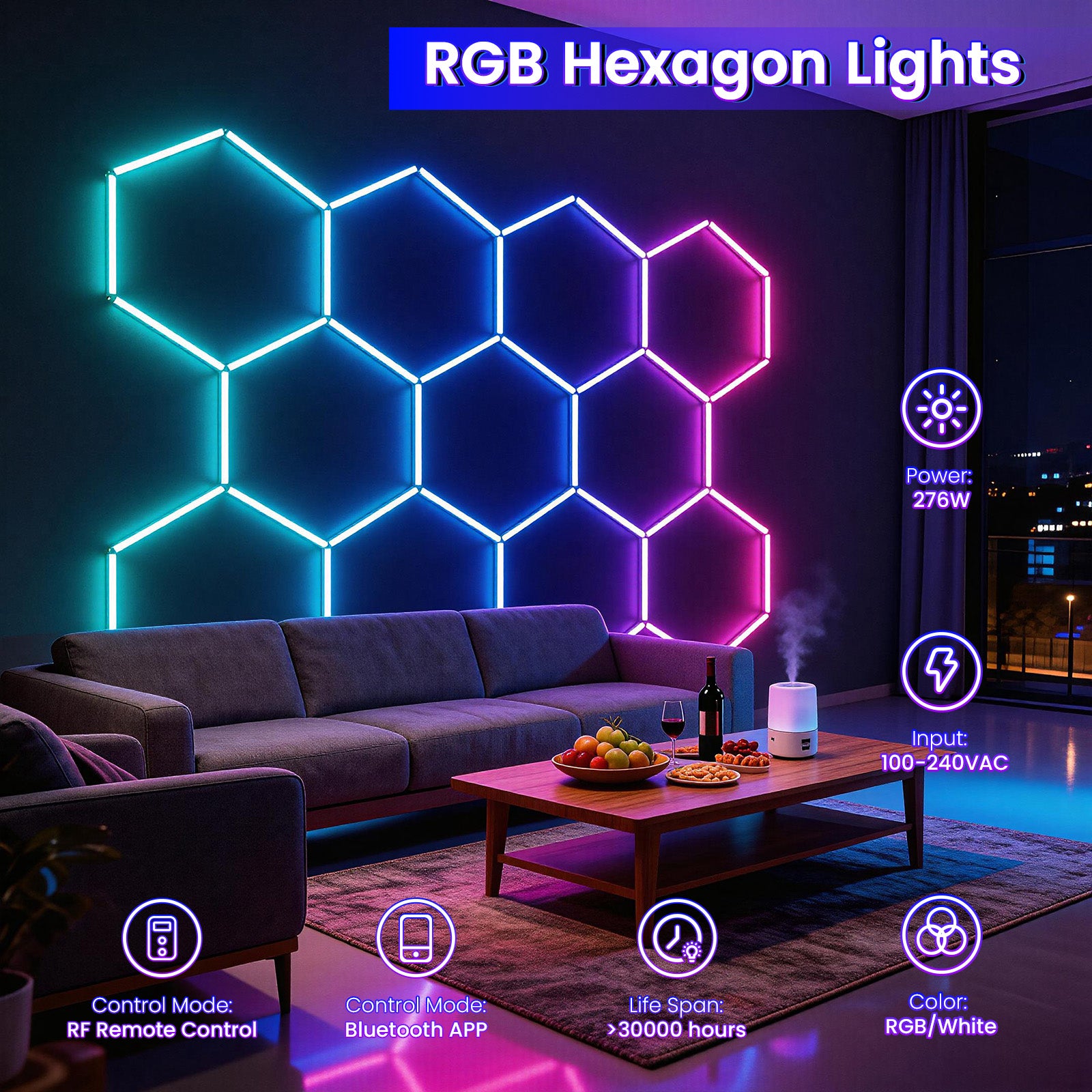 RGB Hexagon Lights
