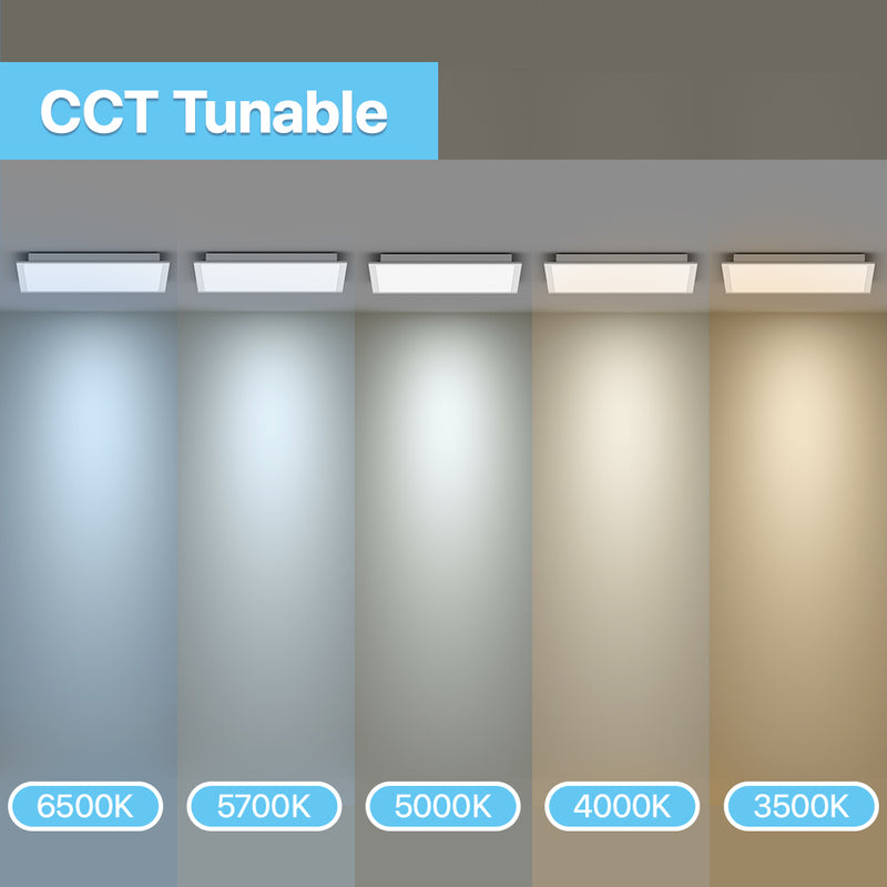 CCT Tunable LED Panel Lights: 6500K to 3500K color temperature options