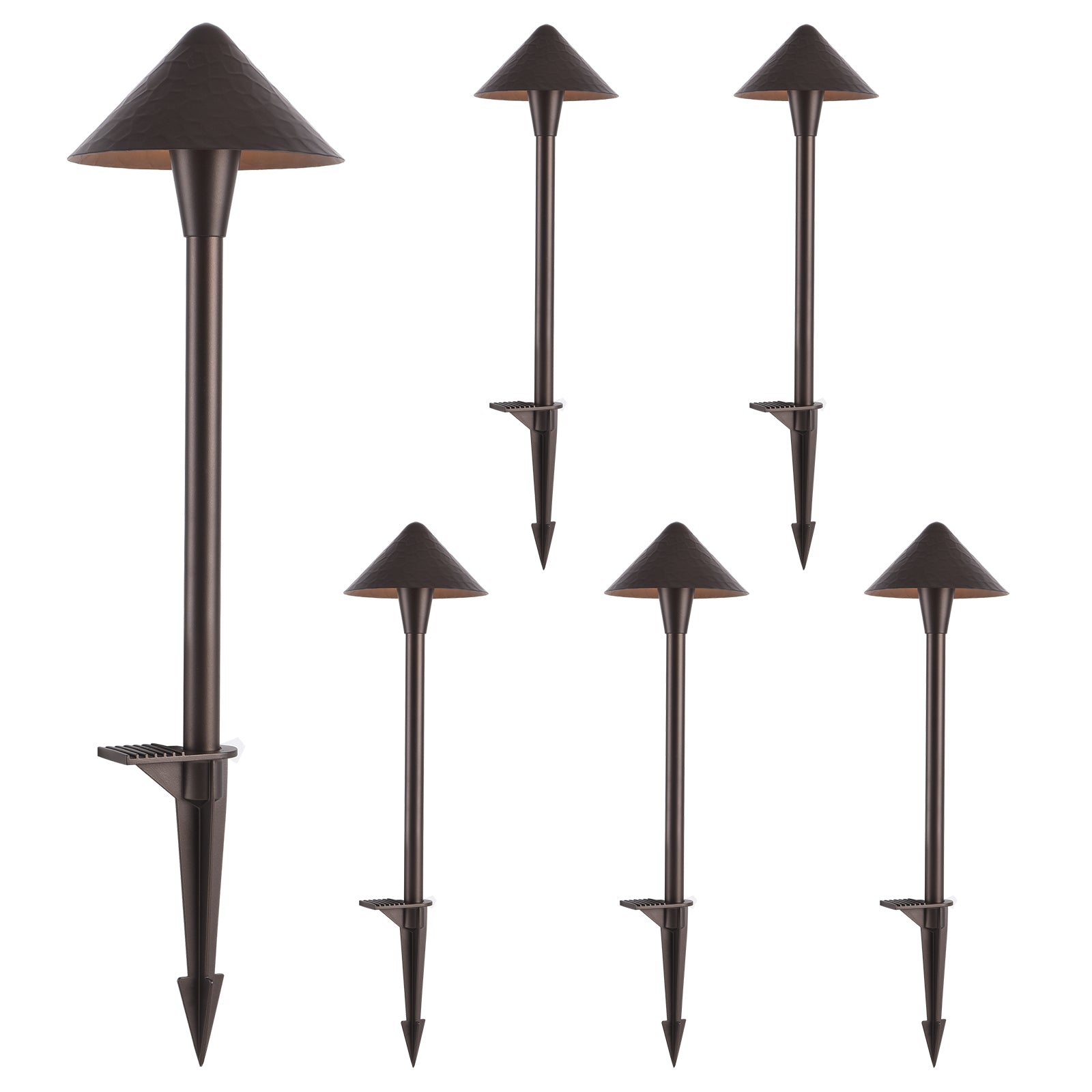 Glitgate 3CCT Pathway Lights, Bronze Finish, 6 Pack