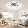 20" Smart LED Ceiling Fan – App/Remote, 6 Speeds, 3 CCT, Dimmable, Night Mode & Timer, Flush Mount