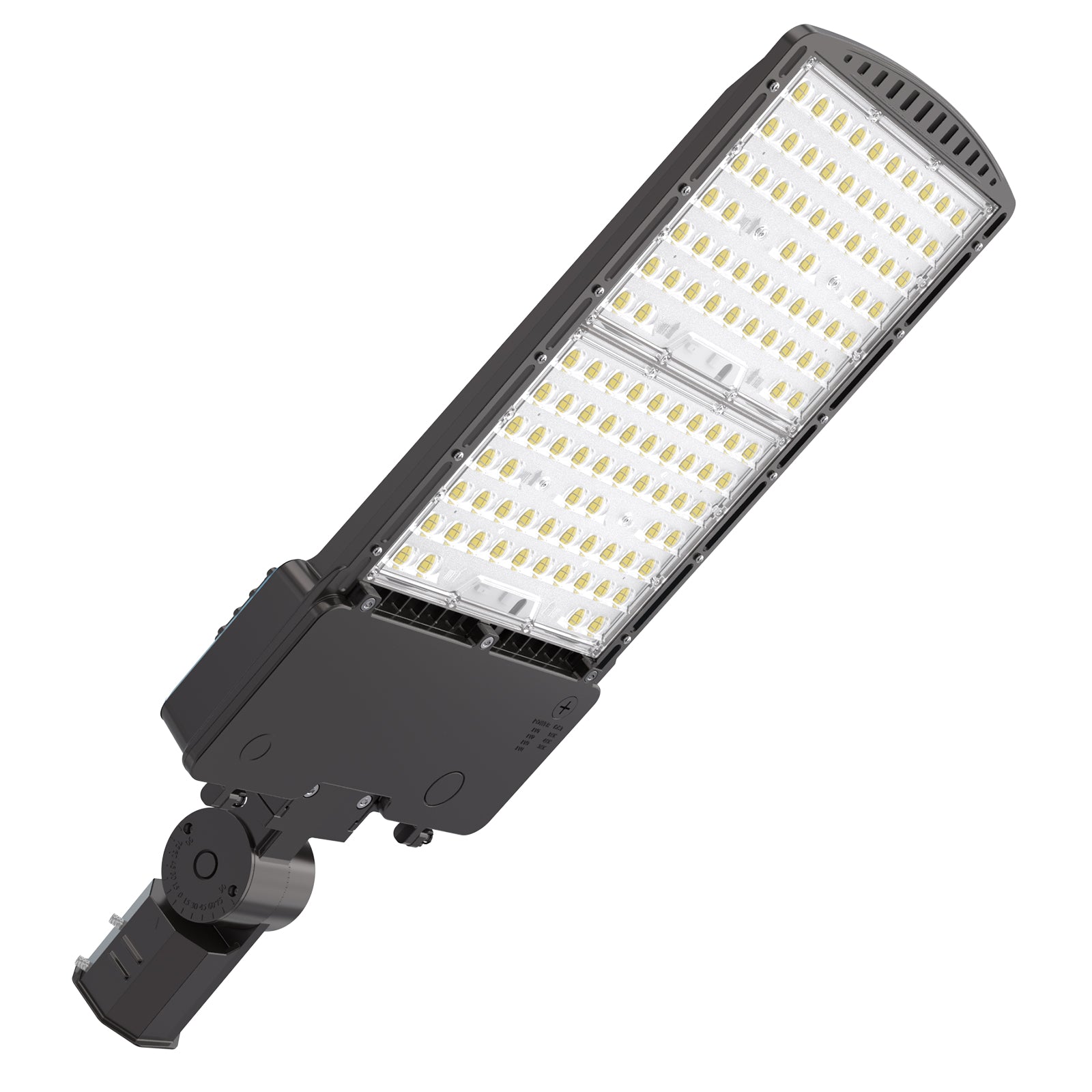 HPPK01 Series LED Parking Lot Light Fixture - Angled View
