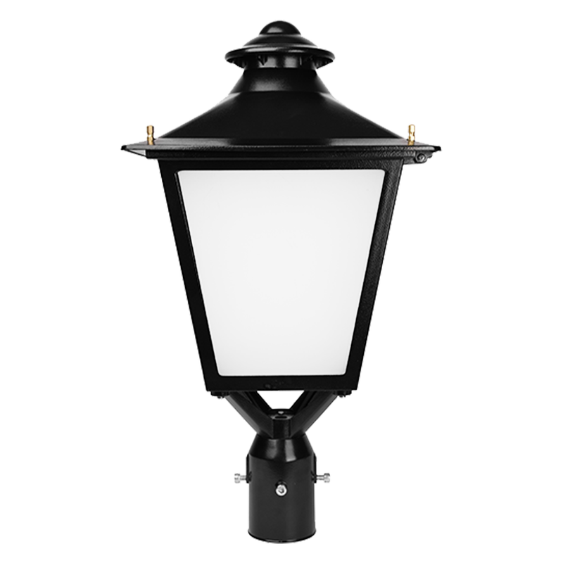 Black TP350 Series LED Post Top Light Fixture
