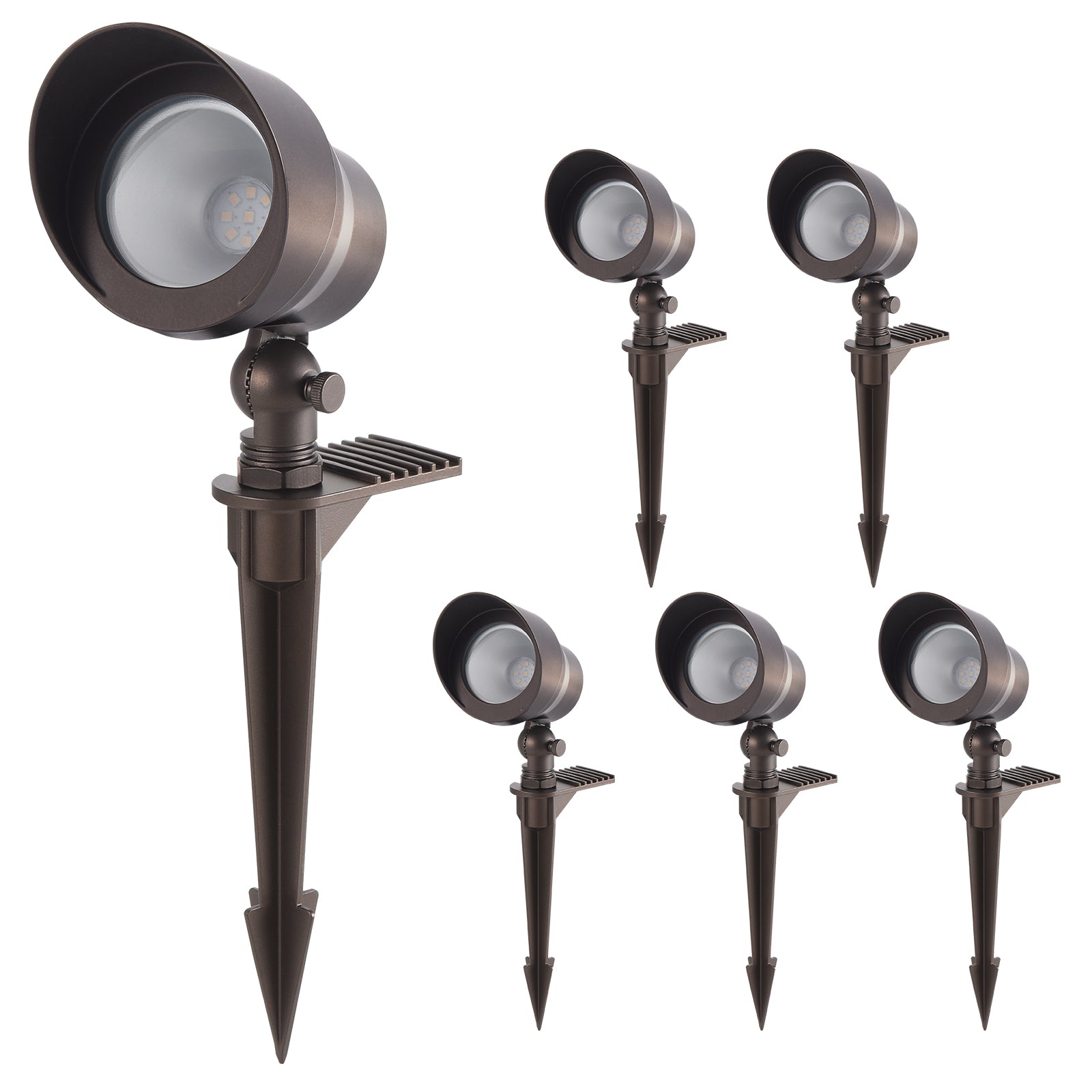 Glitgate 3CCT Landscape Spotlight, 6 Pack