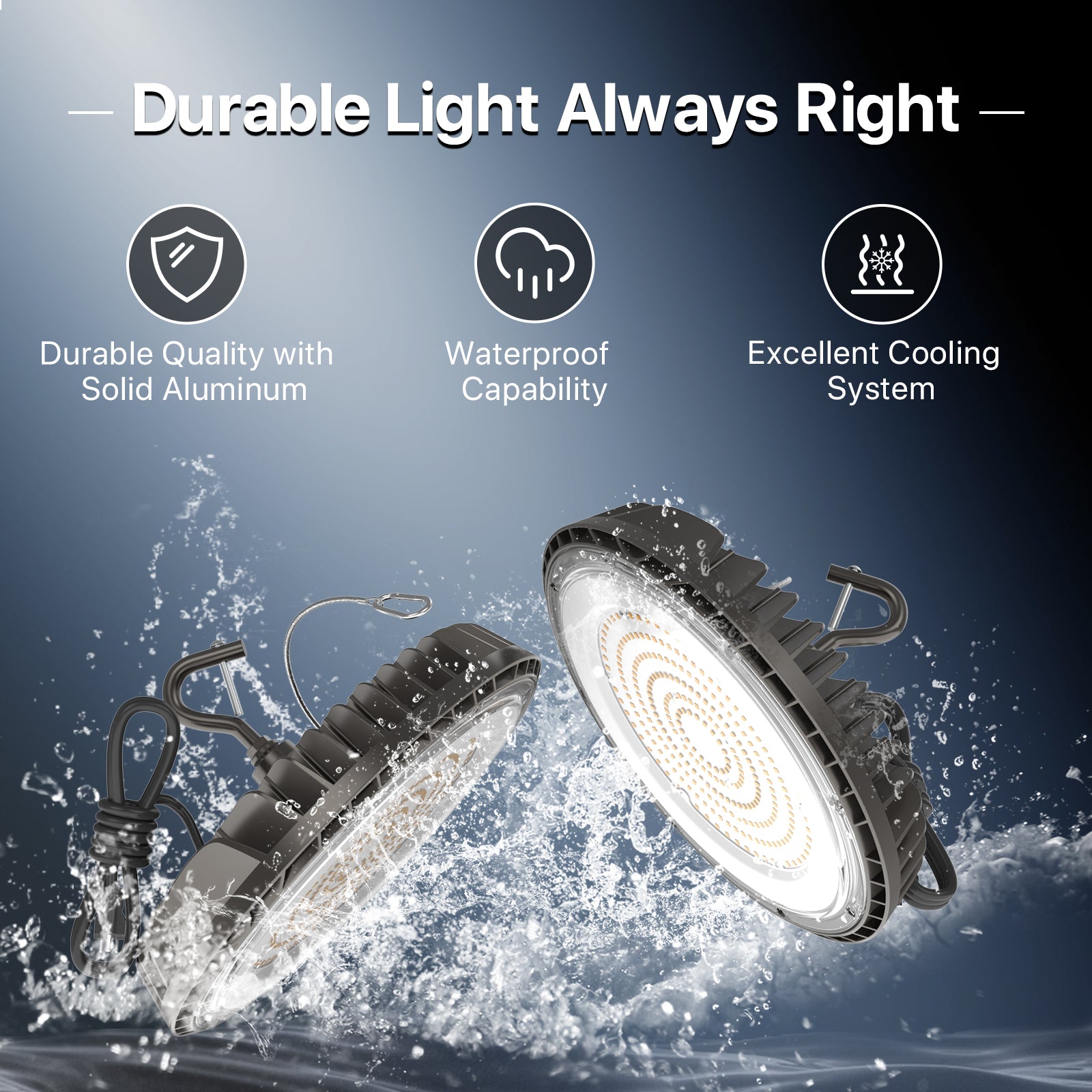 Hyperlite Saturn Series High Bay Light - Durable & Waterproof