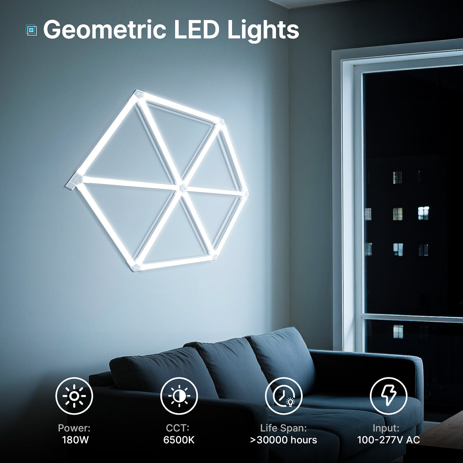 Hyperlite Mesh LED Lights Gen 2 - 8x7ft Customizable Panel