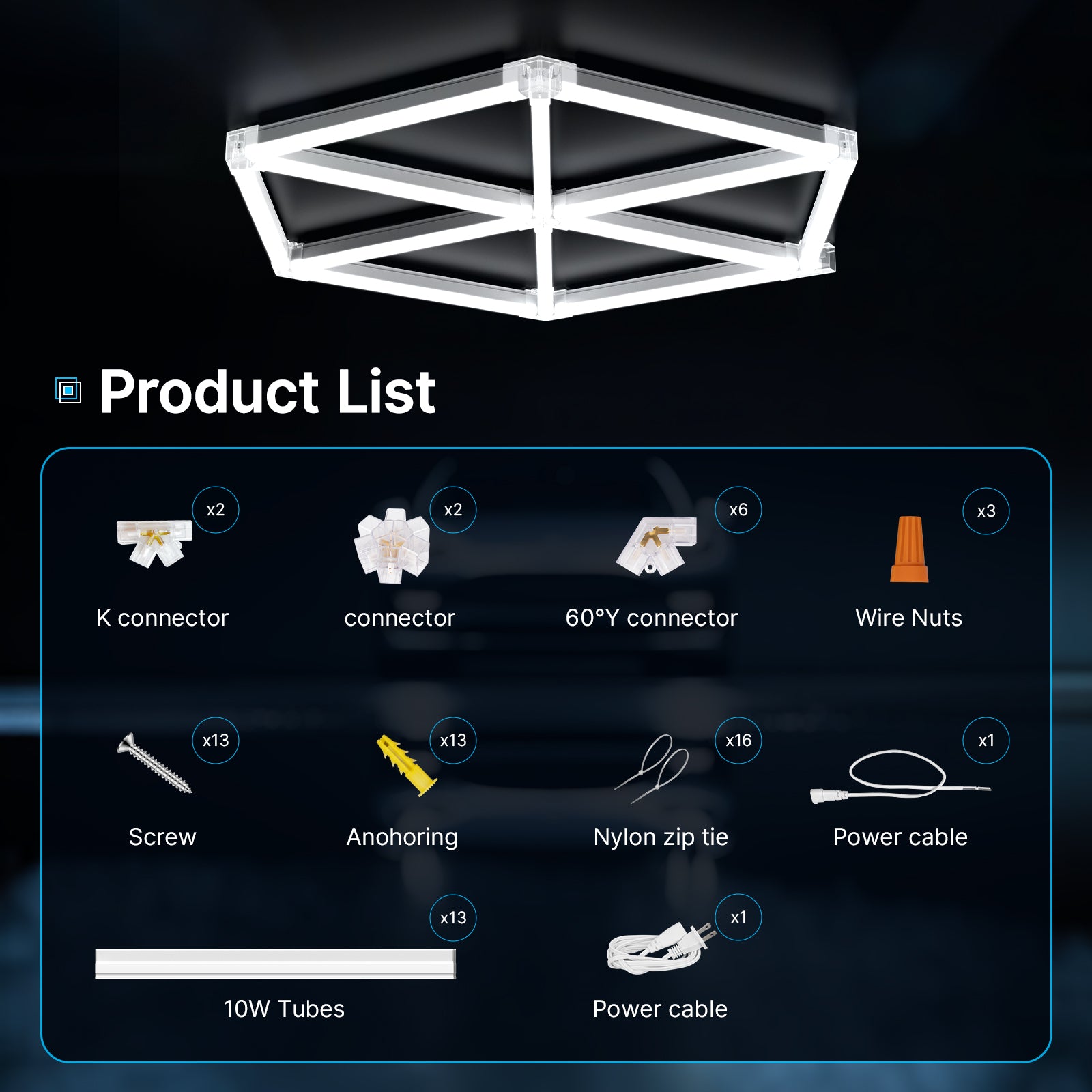 Geometric lighting pattern