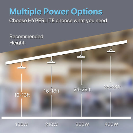 mutliple power options linear high bay lights for various application