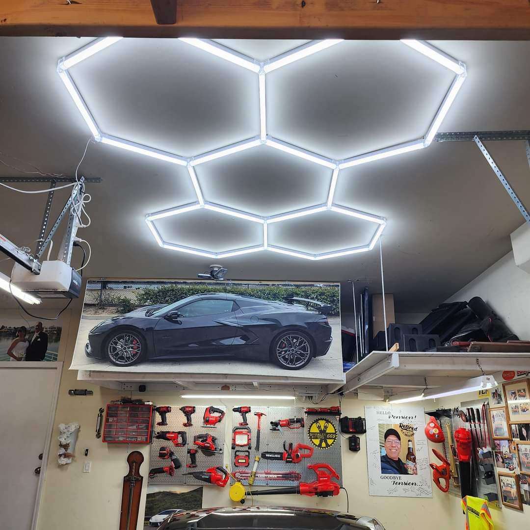 hexagon shop lights