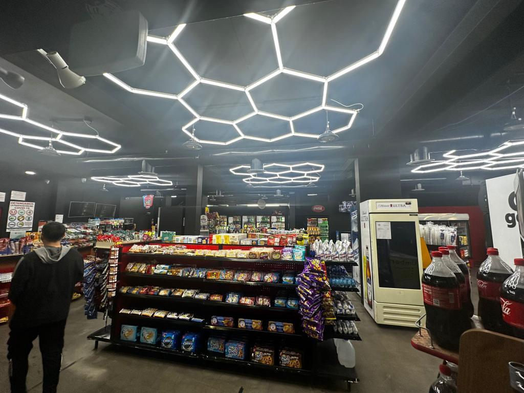 hexagon garage lighting