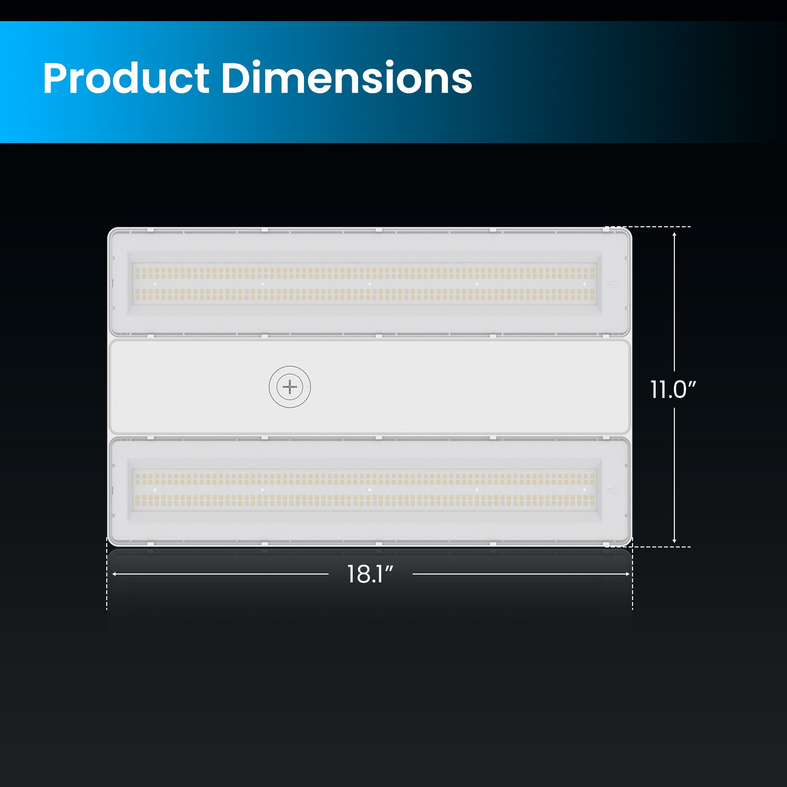 HPLH02 Series LED High Bay Light Dimensions