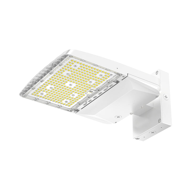 White XALH Series LED parking lot light fixture