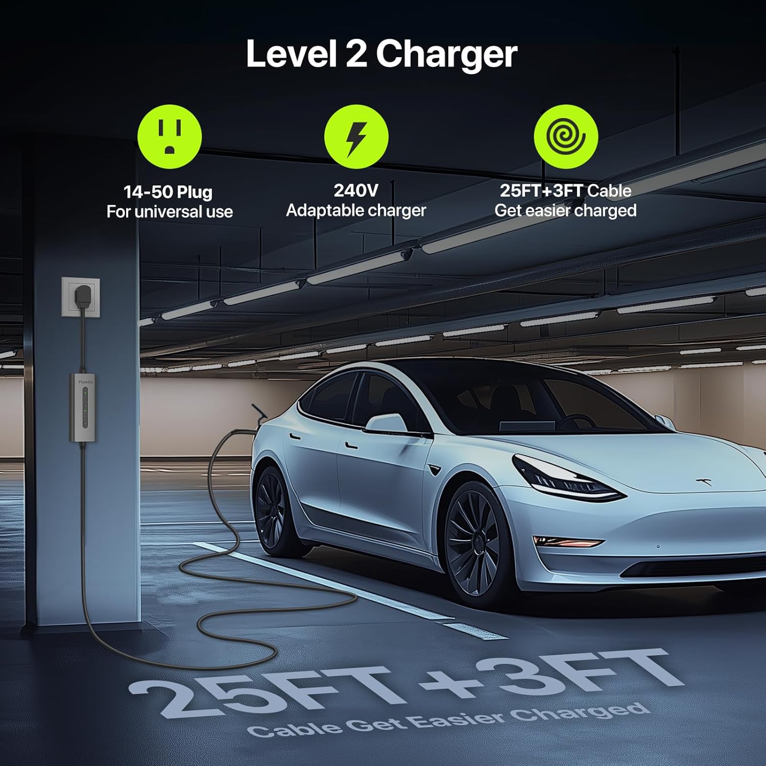 NEMA 14-50 plug on charger