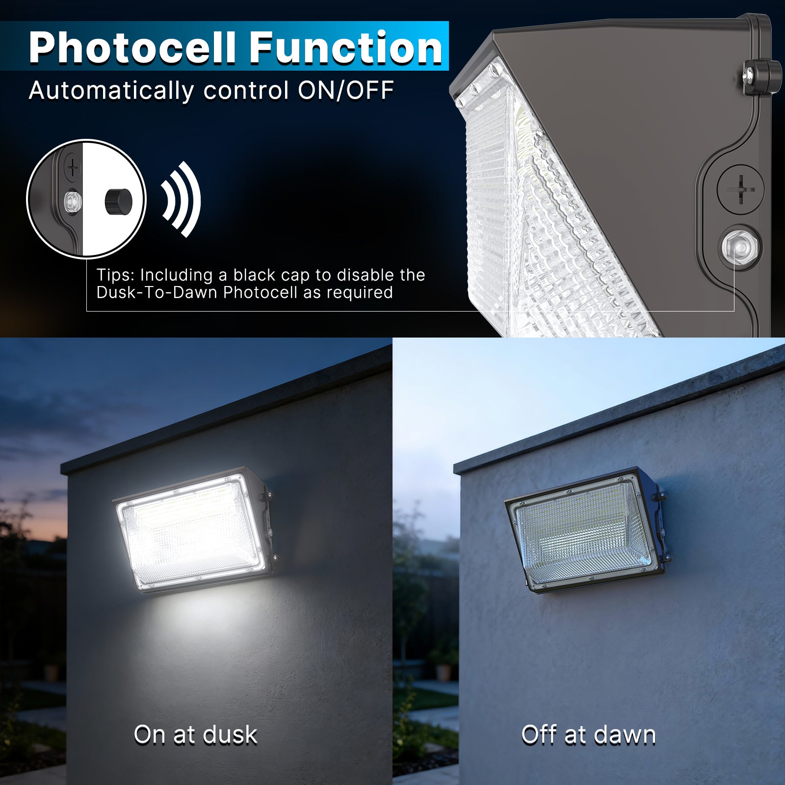 Wall Pack Light with Photocell