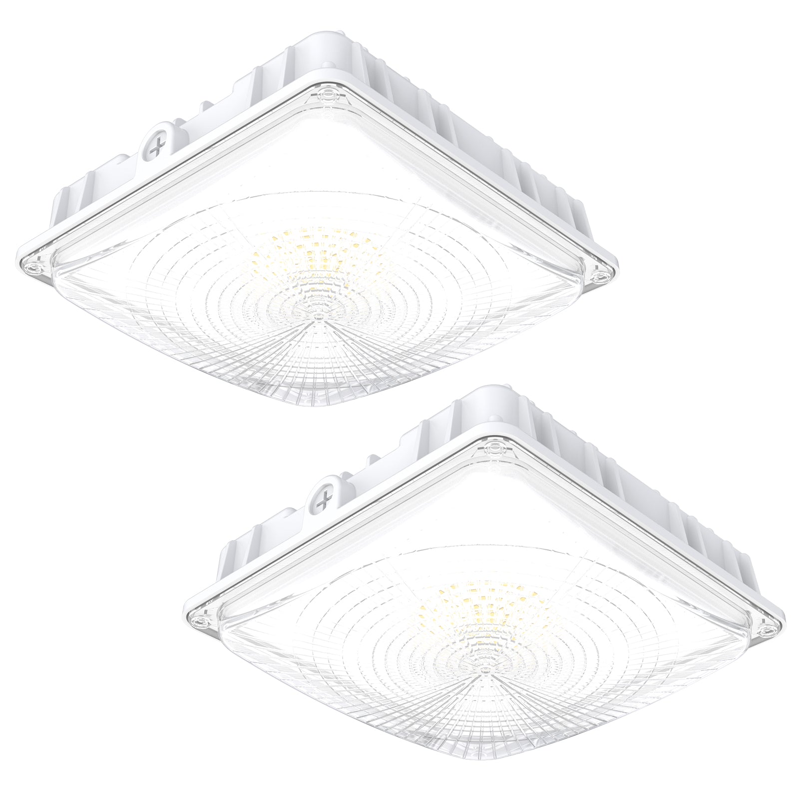 Two CPA Series LED Canopy Lights