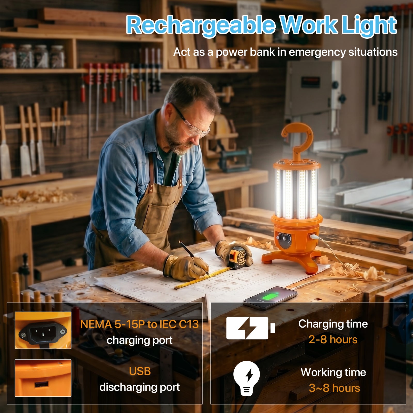 LED Temporary Work Light 