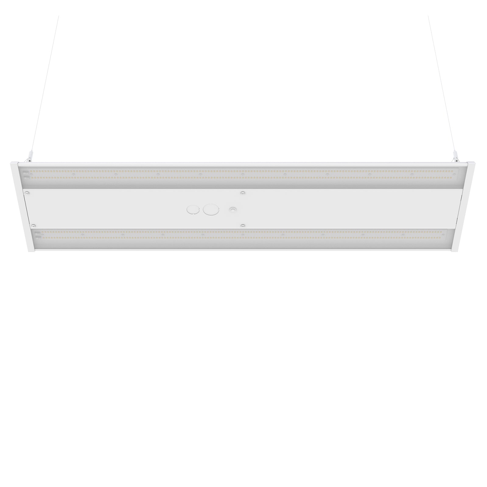 White Linear High Bay LED Light with Pendant Mount