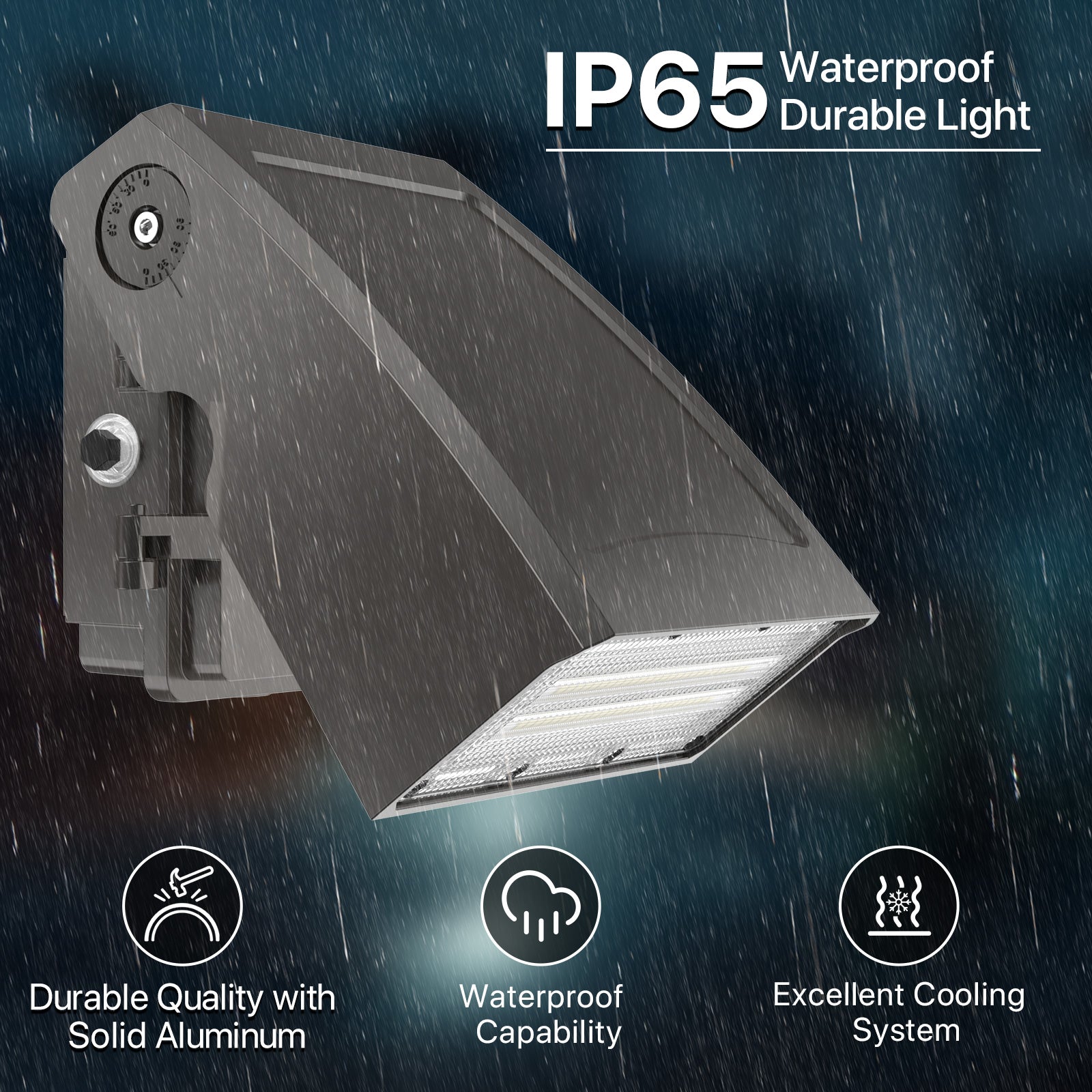 HYPERLITE Wall Pack Light - Waterproof and Durable LED Lighting