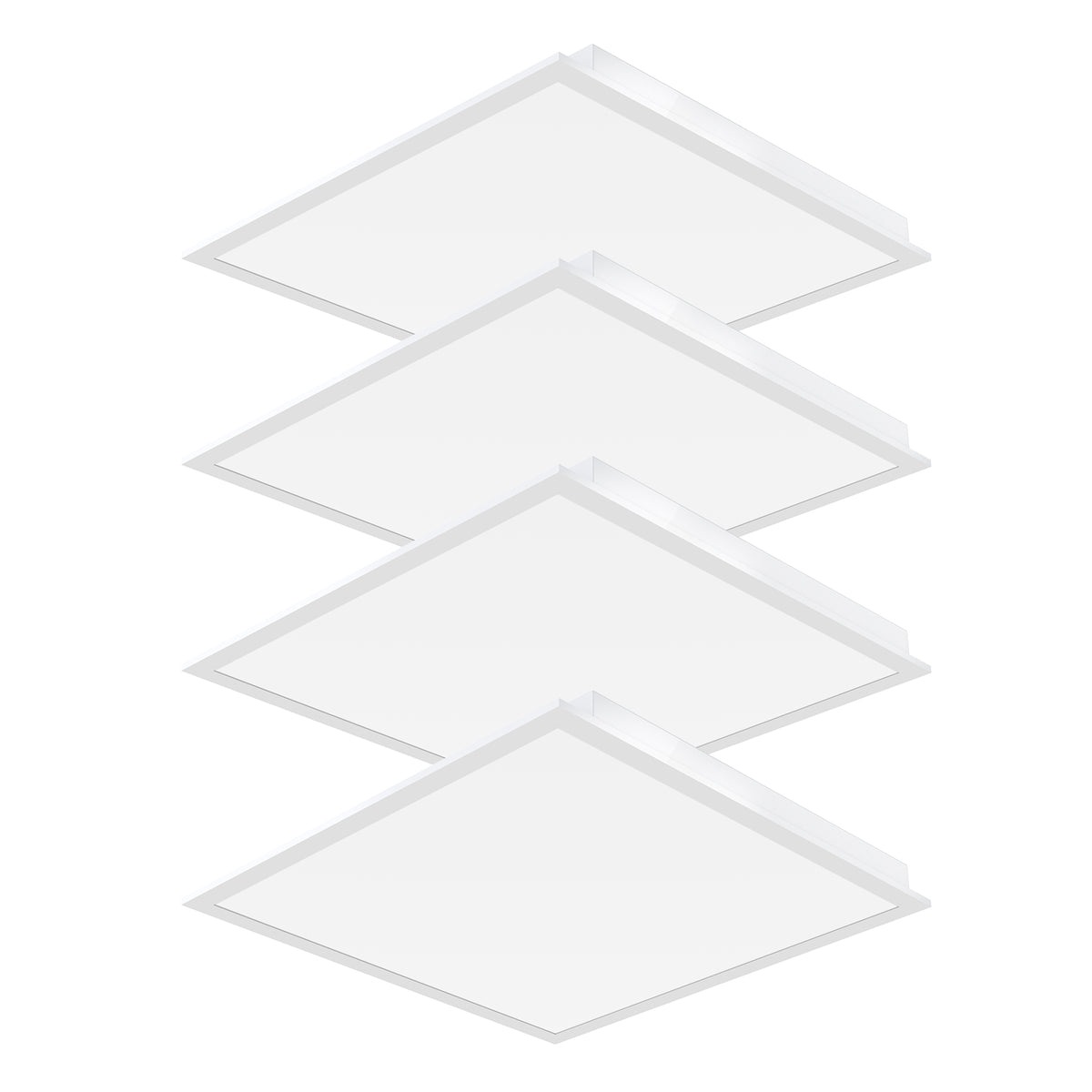 Bpl Led Light BPL Series Recessed Panel Lights - 4 Pack, 9000lm, Selectable CCT ...