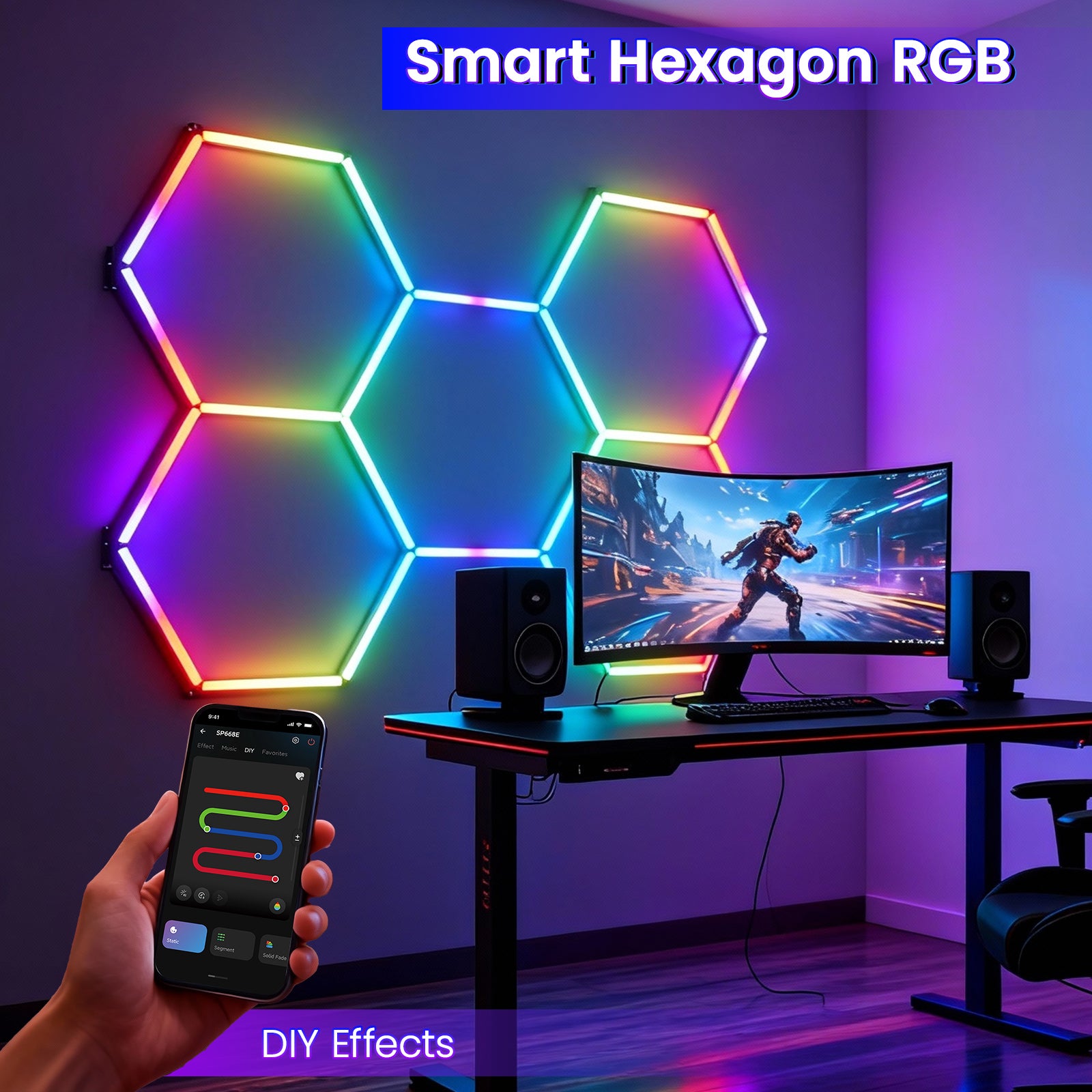 Smart Hexagon RGB - DIY Effects