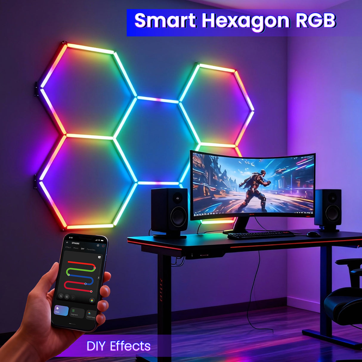 Smart Hexagon RGB - DIY Effects