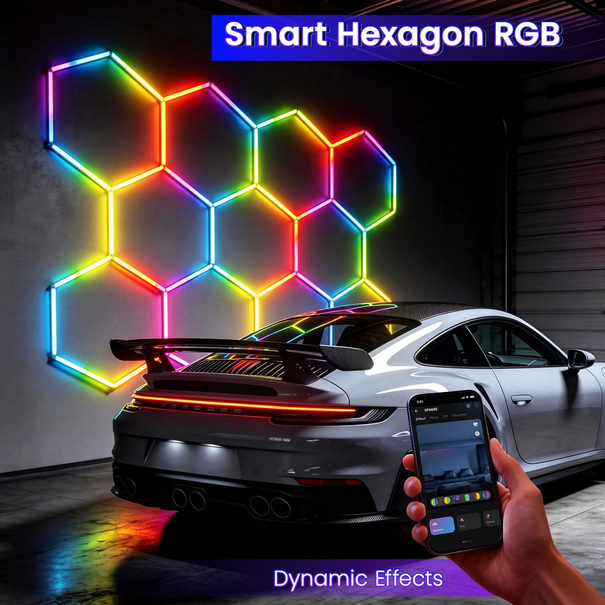 Smart Hexagon RGB - Dynamic Effects