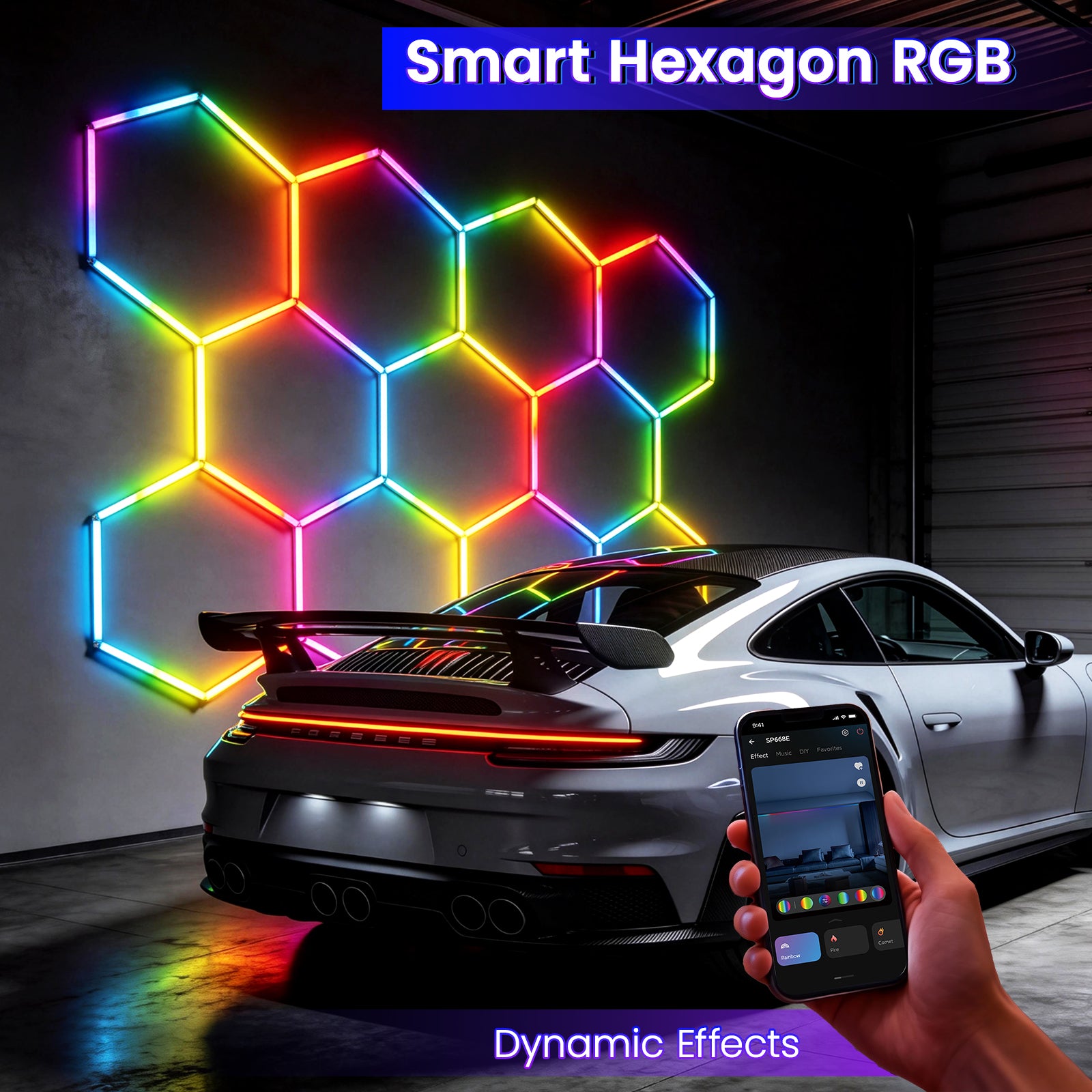 Smart Hexagon RGB - Dynamic Effects