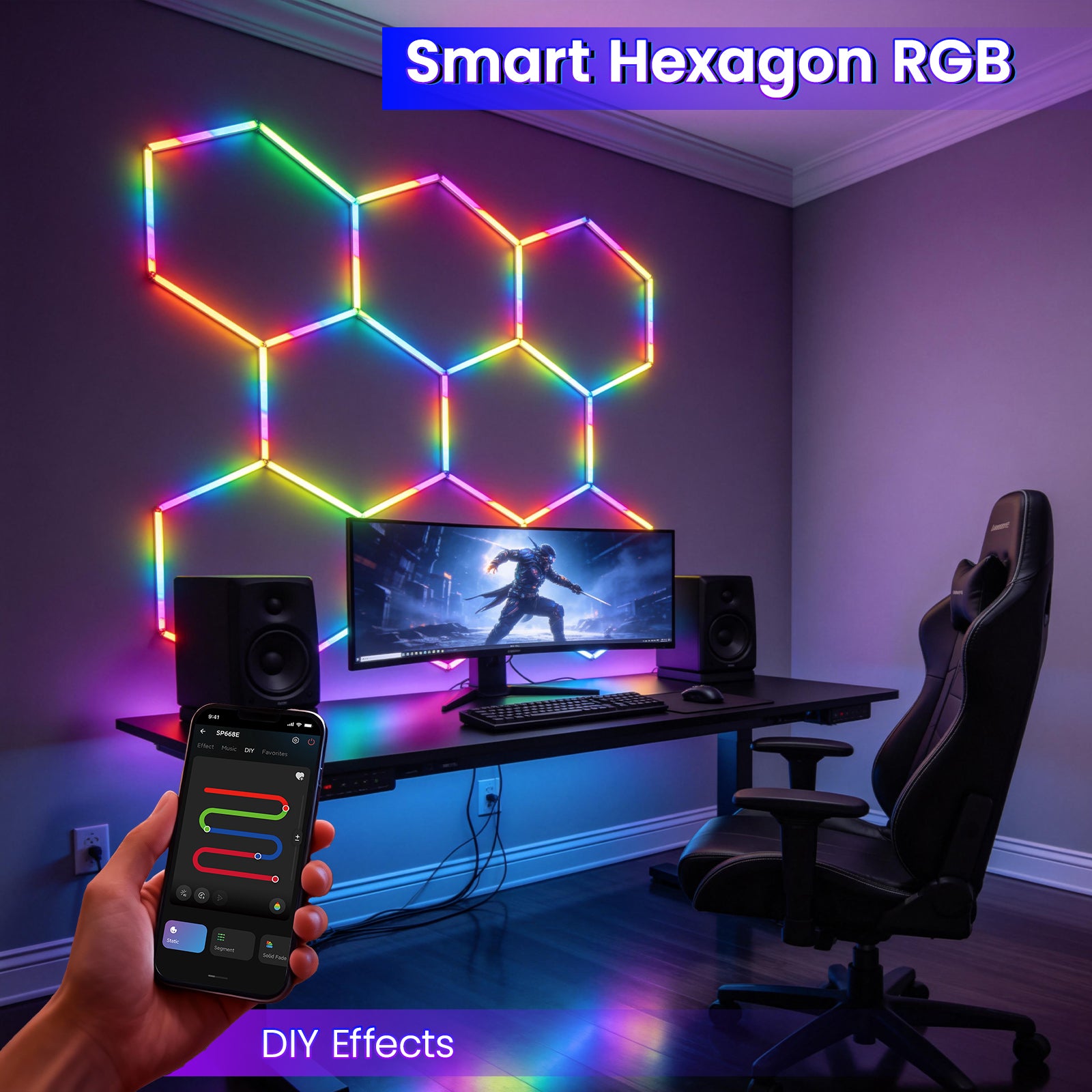 Smart Hexagon RGB - DIY Effects