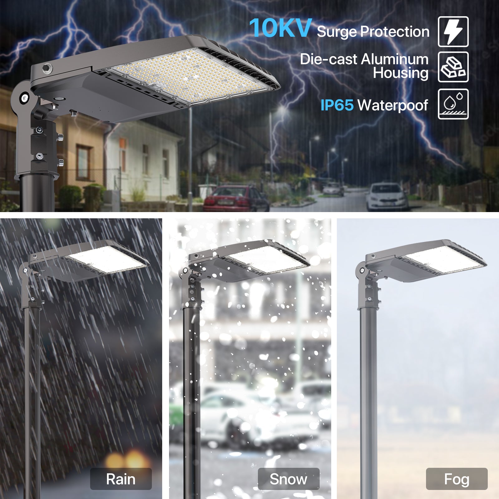 LED parking lot light