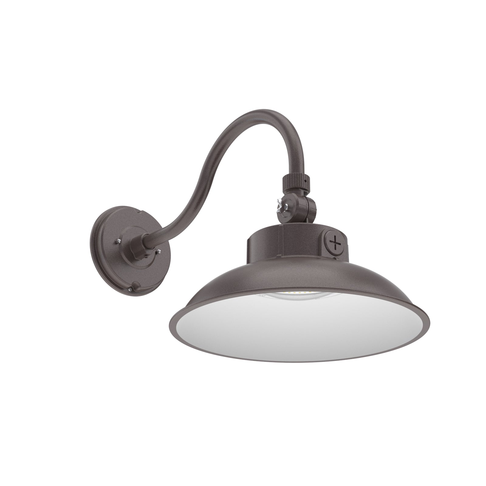 Bronze gooseneck barn light