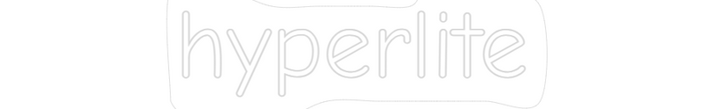 Hyperlite neon sign logo