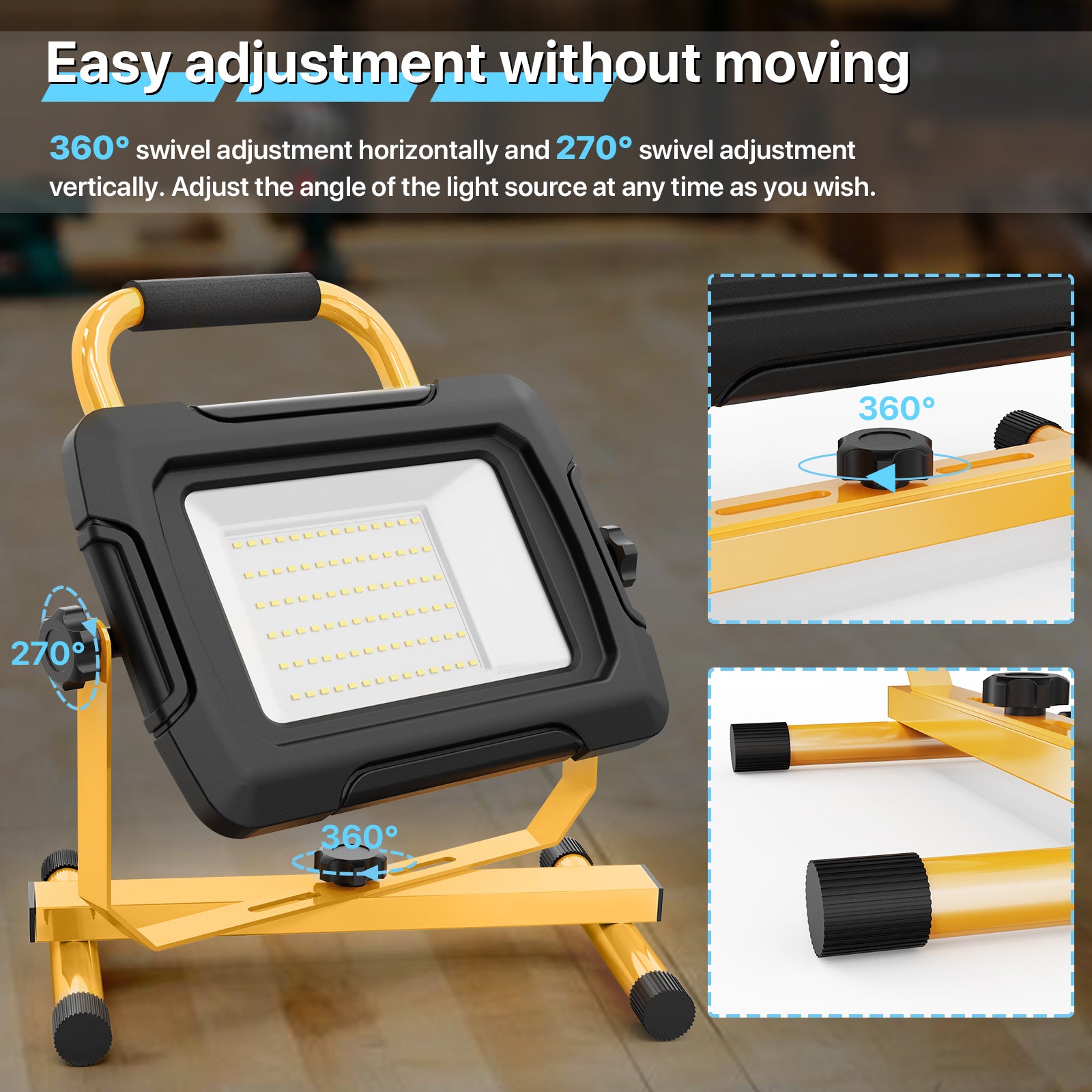Hyperlite LED work light adjustable angle