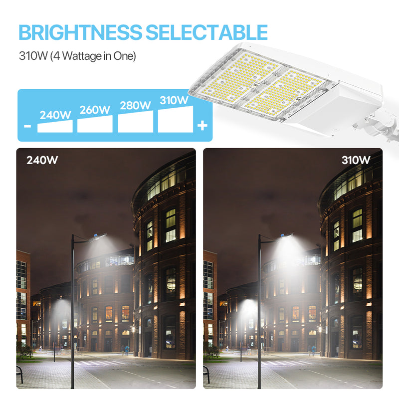 XALH Series Parking Lot Light Brightness Selectable