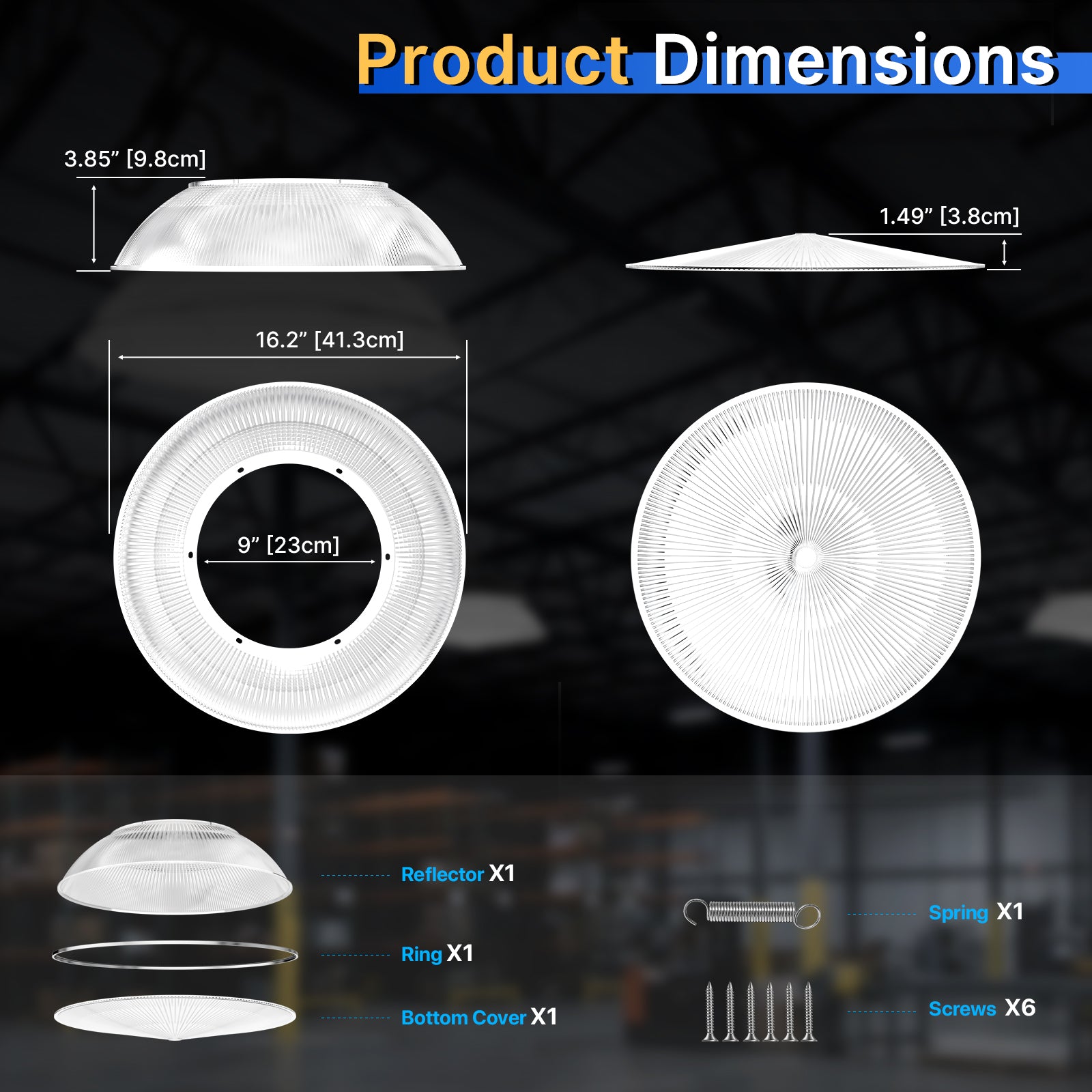 60 Degree Acrylic Reflector - Hero Series