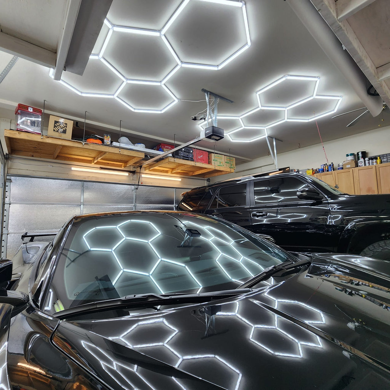 hexagon garage lighting